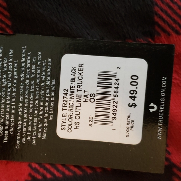True Religion Outline Trucker Hat - Picture 2 of 2
